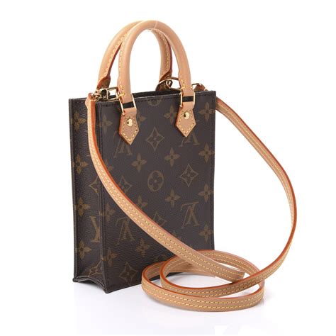 lv mini tote/petit sac plat|LOUIS VUITTON Monogram Petit Sac Plat .